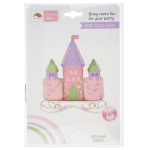 Шар 3D (34''/86 см) Фигура на подставке, Замок принцессы, 1 шт. в уп., 23543