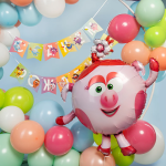 Шар (41''/104 см) Фигура, Смешарики, Нюша, 1 шт. в уп., 515101