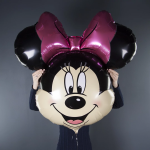 Шар (46''/117 см) Фигура, Голова, Минни Маус, 1 шт., 555077