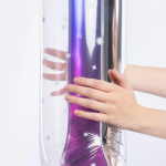 Шар (34''/86 см) Цифра, 0 Сияющий космос, Сиреневый, Градиент, 1 шт. в уп., 131020