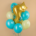 Шар (32''/81 см) Фигура, Морской конек, 1 шт., 901901