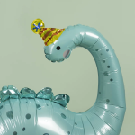 Шар (47''/119 см) Фигура 3D, Динозавр Бронтозавр в колпачке, 1 шт. в уп., 24555