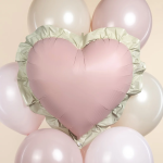 Шар (29''/74 см) Сердце, Гламур, Розовый, Сатин, 1 шт., 27751