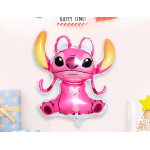 Шар (27''/69 см) Фигура, Любимый монстрик, Яркие ушки (надув воздухом), Розовый, 1 шт., 26989