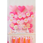 Шар (12''/30 см) Сердце, Фуше (012), пастель, 50 шт., 628189