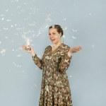 Пневмохлопушка (12/30 см), Большого Счастья, Перья, Белый, 1 шт., 823184