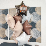 Шар (30''/76 см) Звезда, Мистик, Кремовый, Сатин, 1 шт. в уп., 221172