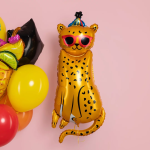 Шар (47''/119 см) Фигура, Леопард в солнечных очках, 1 шт. в уп., 26109P