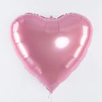 Шар (32''/81 см) Сердце, Розовый, 1 шт., 27251