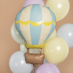 Шар (34''/86 см) Фигура, Воздушный шар, Голубой, Сатин, 1 шт. в уп., 26658P