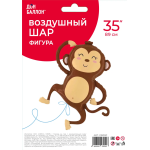 Шар (35''/89 см) Фигура, Веселая обезьянка, 1 шт. в уп., 23539P