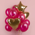 Шар (18''/46 см) Сердце, Античное золото, 1 шт., 201500BG