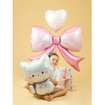 Шар (41''/104 см) Фигура, Бант, Розовый, 1 шт. в уп., 25439-P
