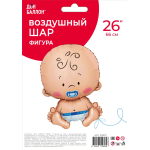 Шар (26''/66 см) Фигура, Малыш Мальчик, 1 шт. в уп., R291P