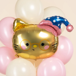 Шар (29''/74 см) Фигура, Котенок в колпачке, 1 шт., 27544