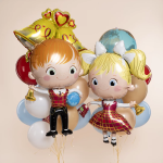 Шар (35''/89 см) Фигура, Колокольчики, 1 шт. в уп., 15113P