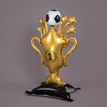 Шар 3D (59''/150 см) Фигура на подставке, Кубок Чемпиона, Футбольный мяч, 1 шт. в уп., 27281