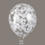 Конфетти тишью Круг, Белый, 2,5 см, 50 г., 6014352