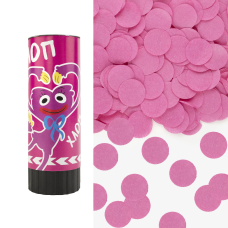 Хлопушка пружинная (4/10 см), Зубастики, Круги тишью, Розовый, 1 шт., 823171