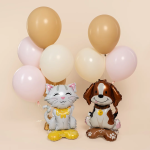 Шар 3D (24''/61 см) Фигура на подставке, Щенок, 1 шт. в уп., 26430