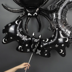 Шар (37''/94 см) Фигура, Летучая мышь (надув воздухом), Черный, 1 шт., 23709