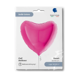 Шар (36''/91 см) Сердце, Фуше, 1 шт. в уп., 36014M-P