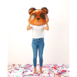 Шар (29''/74 см) Фигура, Голова, Медведь, 1 шт., G72003