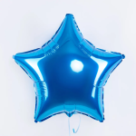Шар (32''/81 см) Звезда, Синий, 1 шт., 306500A