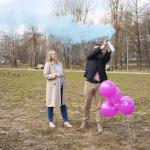 Спрей краска Холи для Гендер Пати, 22-24 сек, в коробке, Голубой, 450 г. , 6233093