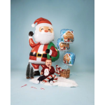 Шар (60''/152 см) Фигура, Дед Мороз с подарками, 1 шт. в уп., 25147-P