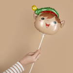 Шар (11''/28 см) Мини-фигура, Голова, Веселый Эльф, 1 шт., 902897