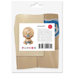 Шар с клапаном (16''/41 см) Мини-фигура, Малыш Мальчик, 5 шт. в уп. (цв.этик.), 17236S5