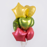 Шар (18''/46 см) Сердце, Желтый банан, Сатин, 1 шт., 180000SBNY