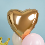 Шар (18''/46 см) Сердце, Античное золото, 1 шт., 201500BG