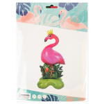 Шар 3D (47''/119 см) Фигура на подставке, Фламинго, Розовый, 1 шт. в уп., 27027