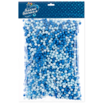Шарики пенопласт, Цветной микс, Голубой/Синий, 6-8 мм, 20 гр., 6231120