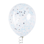 Конфетти купаж, Круг, фольга и тишью, Холодный микс, Металлик, 1 см, 50 г., 6015311