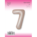 Шар (40''/102 см) Цифра, 7 Slim, Звездное Золото, Матовый, 1 шт. в уп., B901917MSG