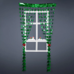 Набор оформительский Подарки, фетр, Зеленый, с блестками, 6 см, 5 шт., 6230821