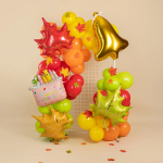 Шар (32''/81 см) Фигура, Колокольчик, Золото, 1 шт. в уп., 20126