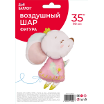 Шар (35''/89 см) Фигура, Мышка Принцесса, 1 шт. в уп., 24160