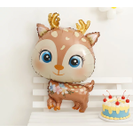 Шар (29''/74 см) Фигура, Олененок, Коричневый, 1 шт., 21976