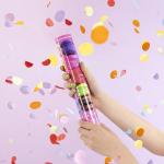 Пневмохлопушка (12/30 см), Макарунс, Круги тишью, Ассорти, 1 шт., 723034