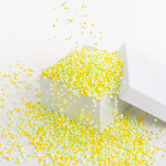 Шарики пенопласт, Цветной микс, Желтый/Зеленый, 2-4 мм, 10 гр., 6231117