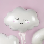 Шар (27''/69 см) Фигура, Облако, Белый, 1 шт., 901842