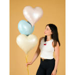 Шар (18''/46 см) Сердце, Розовый, Сатин, 1 шт., 183000SPP