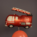 Шар (26''/66 см) Фигура, Пожарная машина, Красный, Сатин, 1 шт. в уп., 26120PR