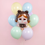 Шар (28''/71 см) Фигура, Кукла Плакса, Медвежонок, 1 шт., 27390