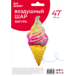Шар (47''/119 см) Фигура, Искрящееся мороженое, Градиент, 1 шт. в уп., 15487P