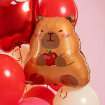 Шар (22''/56 см) Фигура, Капибара с яблочком, 1 шт., 26275